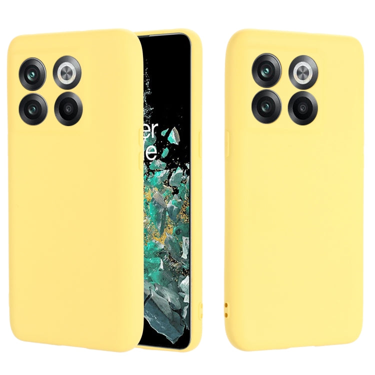 For OnePlus 10T 5G / ACE Pro Pure Color Liquid Silicone Shockproof Phone Case