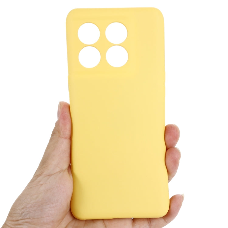 For OnePlus 10T 5G / ACE Pro Pure Color Liquid Silicone Shockproof Phone Case