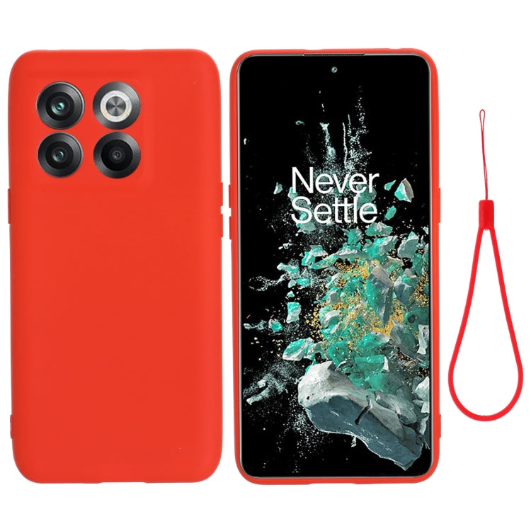 For OnePlus 10T 5G / ACE Pro Pure Color Liquid Silicone Shockproof Phone Case