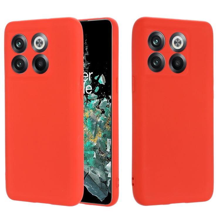 For OnePlus 10T 5G / ACE Pro Pure Color Liquid Silicone Shockproof Phone Case