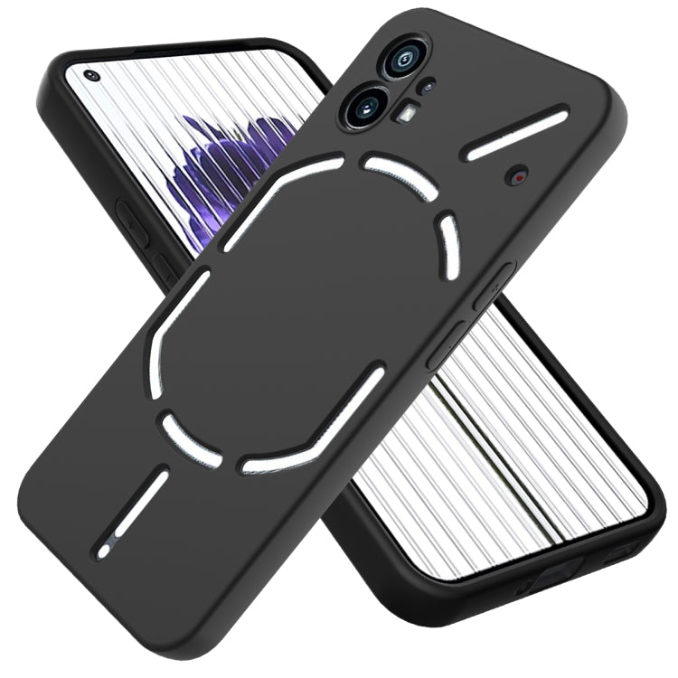 For Nothing Phone 1 Pure Color Liquid Silicone Shockproof Phone Case