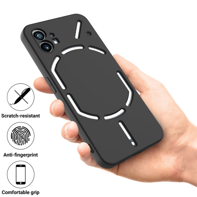 For Nothing Phone 1 Pure Color Liquid Silicone Shockproof Phone Case