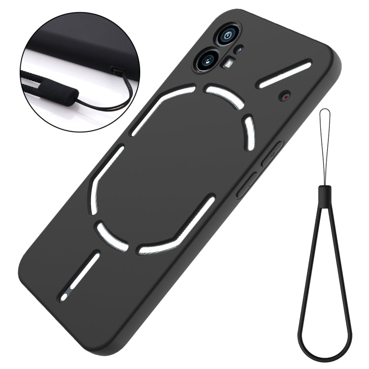 For Nothing Phone 1 Pure Color Liquid Silicone Shockproof Phone Case