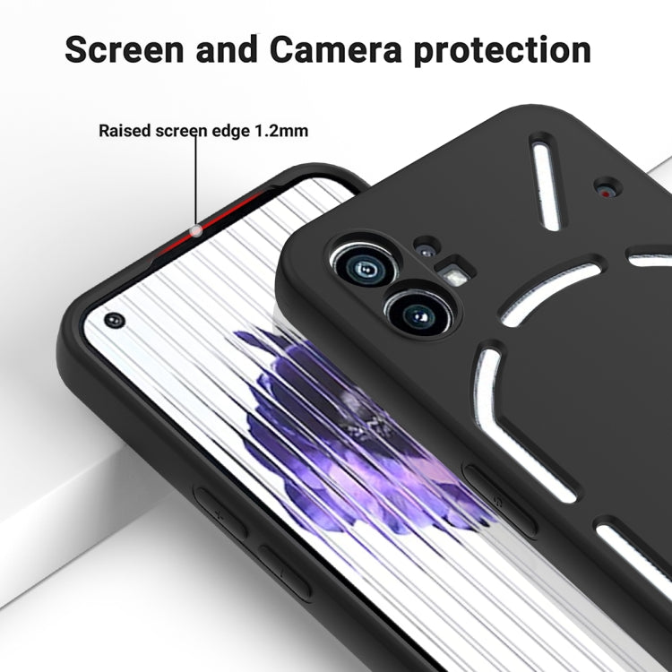 For Nothing Phone 1 Pure Color Liquid Silicone Shockproof Phone Case