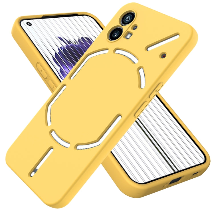 For Nothing Phone 1 Pure Color Liquid Silicone Shockproof Phone Case