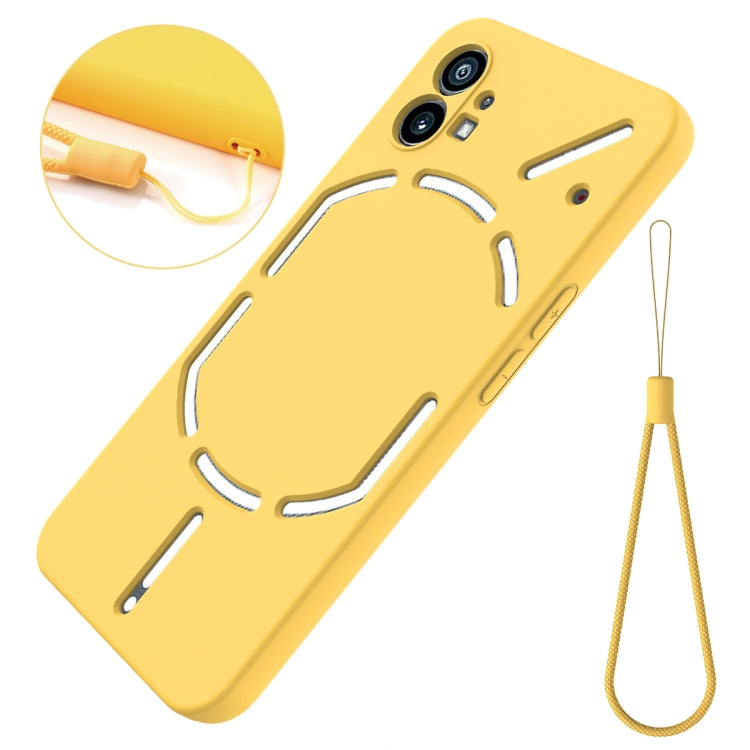 For Nothing Phone 1 Pure Color Liquid Silicone Shockproof Phone Case