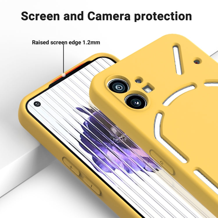 For Nothing Phone 1 Pure Color Liquid Silicone Shockproof Phone Case