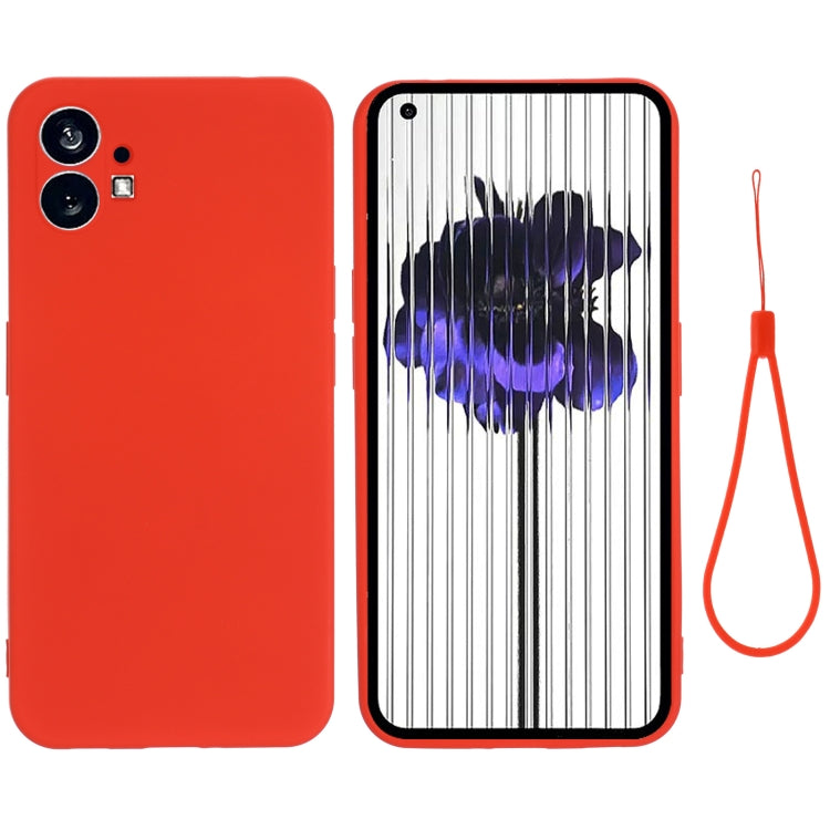 For Nothing Phone 1 Pure Color Liquid Silicone Shockproof Phone Case
