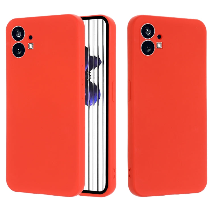 For Nothing Phone 1 Pure Color Liquid Silicone Shockproof Phone Case