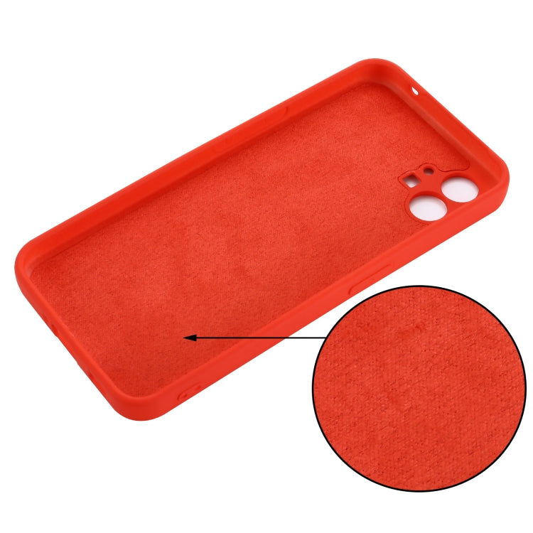 For Nothing Phone 1 Pure Color Liquid Silicone Shockproof Phone Case