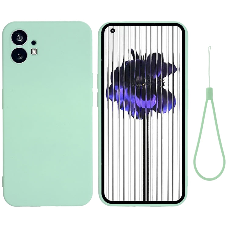 For Nothing Phone 1 Pure Color Liquid Silicone Shockproof Phone Case