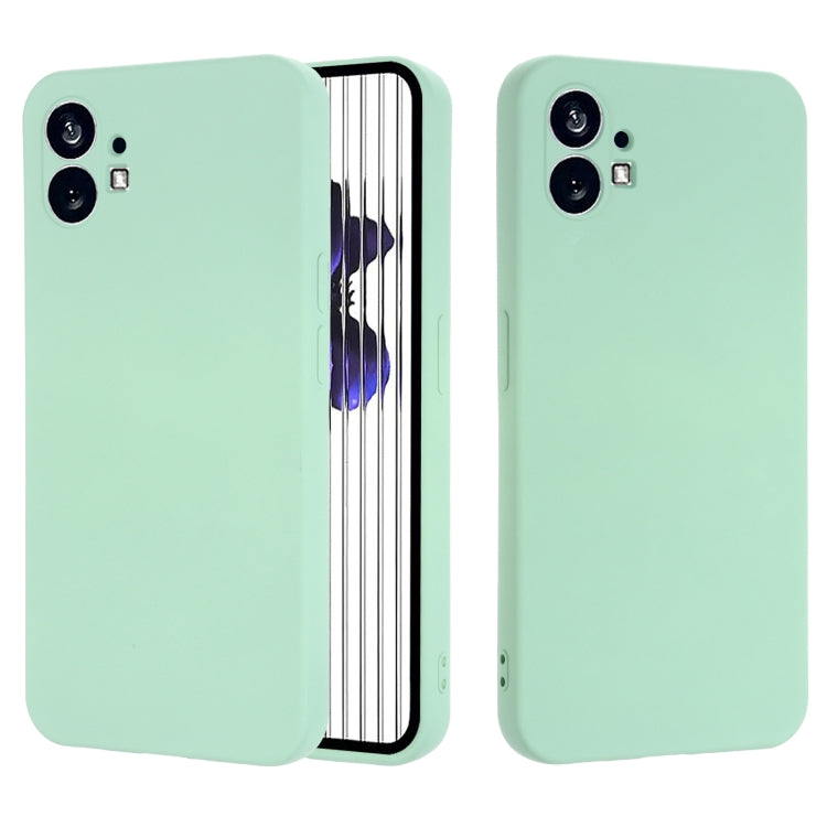 For Nothing Phone 1 Pure Color Liquid Silicone Shockproof Phone Case