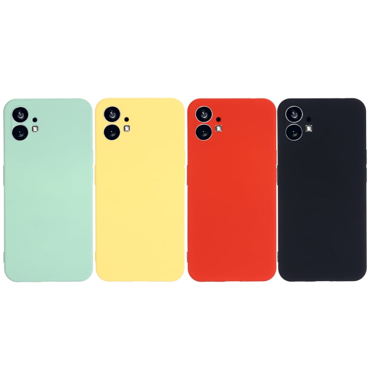 For Nothing Phone 1 Pure Color Liquid Silicone Shockproof Phone Case