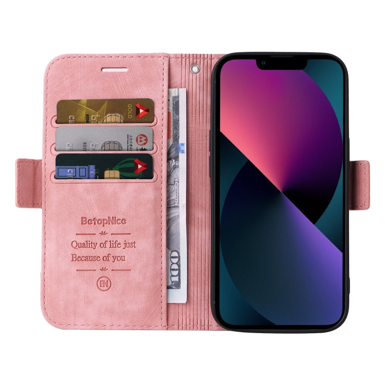 For iPhone 14 BETOPNICE Dual-side Buckle Leather Phone Case