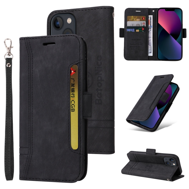 For iPhone 14 BETOPNICE Dual-side Buckle Leather Phone Case