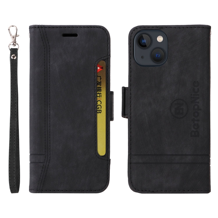 For iPhone 14 BETOPNICE Dual-side Buckle Leather Phone Case