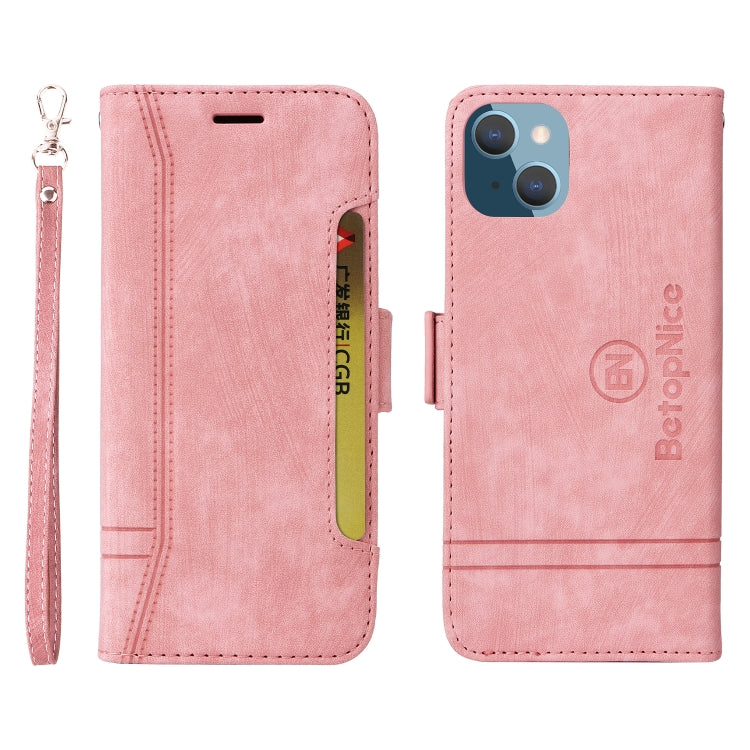 For iPhone 14 Plus BETOPNICE Dual-side Buckle Leather Phone Case