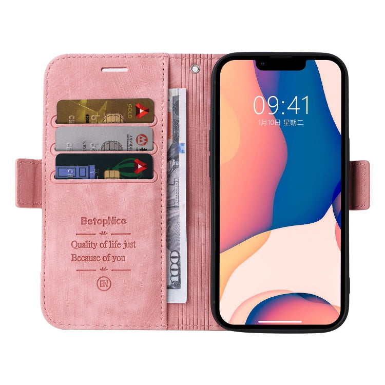 For iPhone 14 Plus BETOPNICE Dual-side Buckle Leather Phone Case