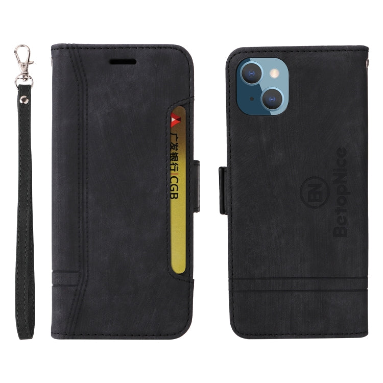 For iPhone 14 Plus BETOPNICE Dual-side Buckle Leather Phone Case