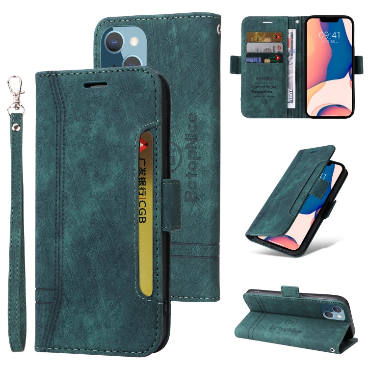 For iPhone 14 Plus BETOPNICE Dual-side Buckle Leather Phone Case