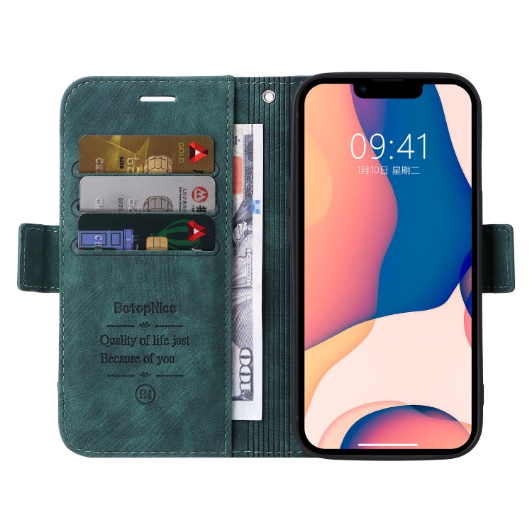 For iPhone 14 Plus BETOPNICE Dual-side Buckle Leather Phone Case