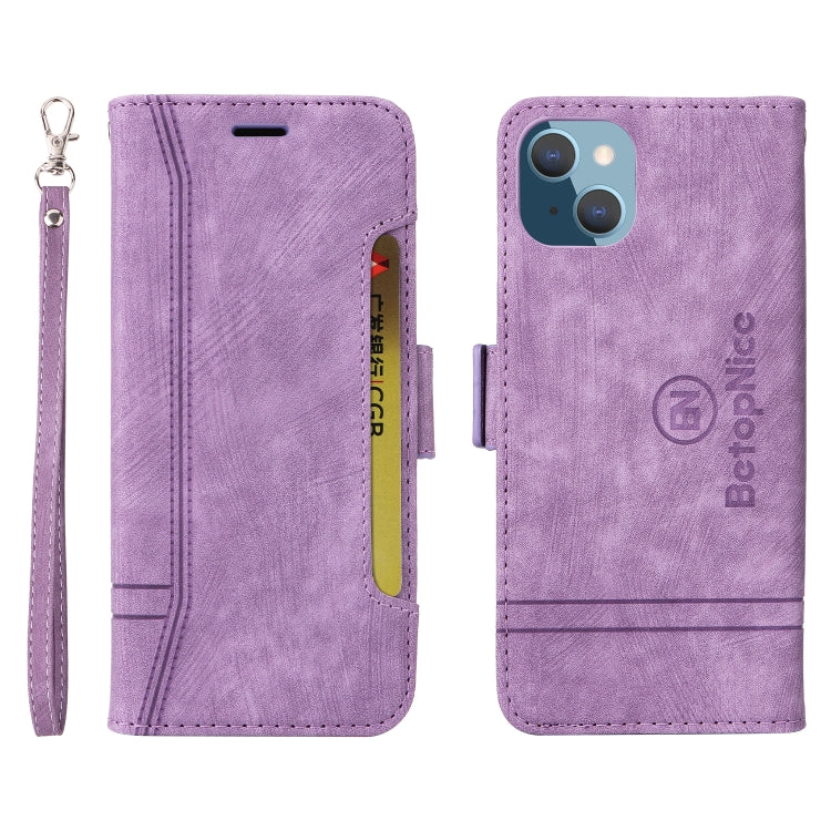For iPhone 14 Plus BETOPNICE Dual-side Buckle Leather Phone Case