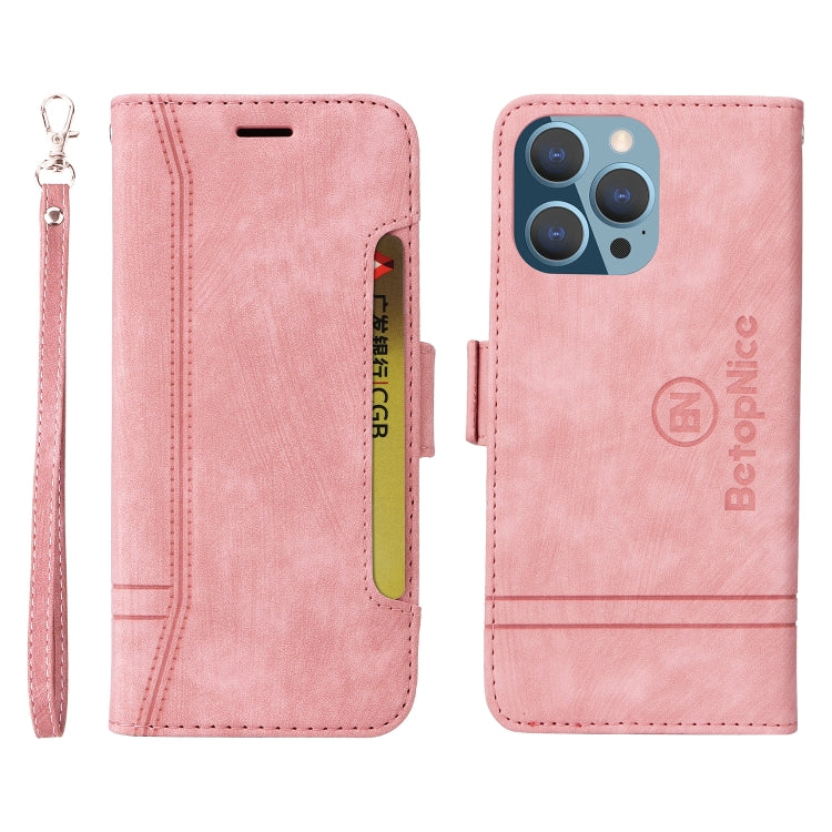 For iPhone 14 Pro Max BETOPNICE Dual-side Buckle Leather Phone Case