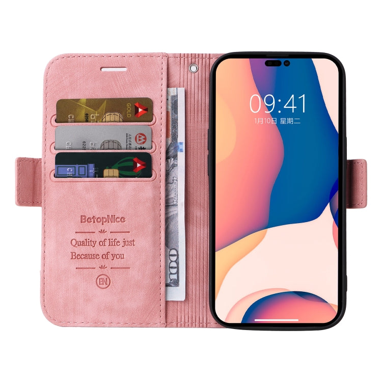 For iPhone 14 Pro Max BETOPNICE Dual-side Buckle Leather Phone Case