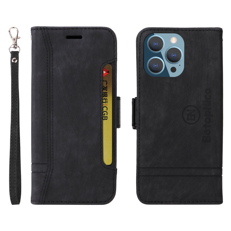 For iPhone 14 Pro Max BETOPNICE Dual-side Buckle Leather Phone Case
