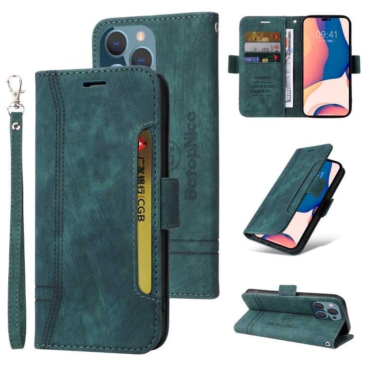For iPhone 14 Pro Max BETOPNICE Dual-side Buckle Leather Phone Case