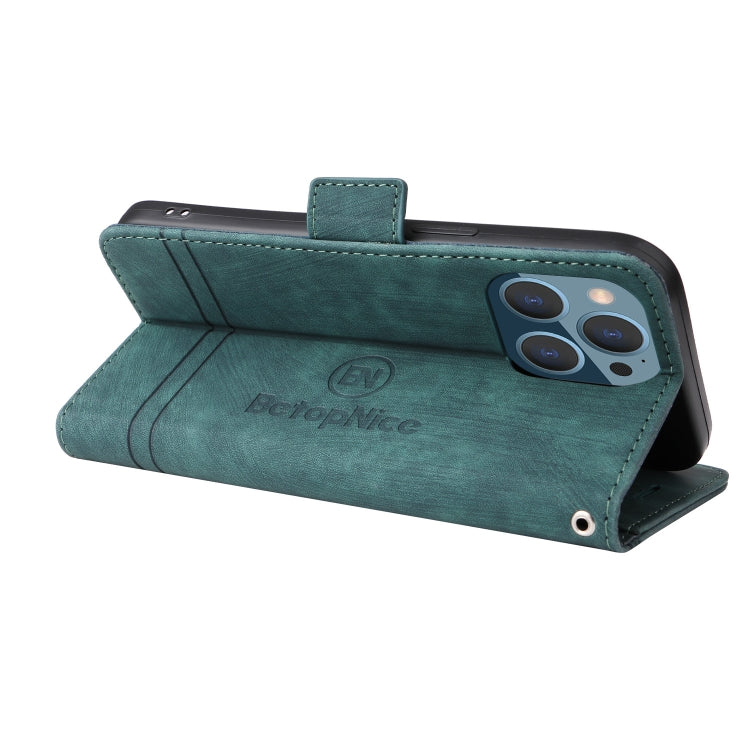 For iPhone 14 Pro Max BETOPNICE Dual-side Buckle Leather Phone Case