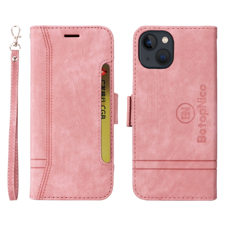 For iPhone 13 mini BETOPNICE Dual-side Buckle Leather Phone Case