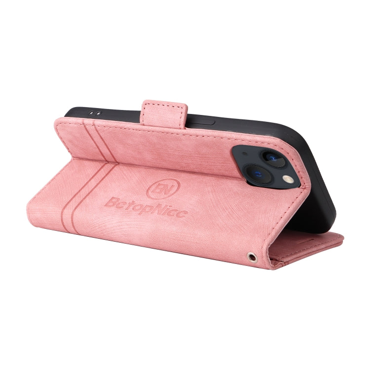For iPhone 13 mini BETOPNICE Dual-side Buckle Leather Phone Case