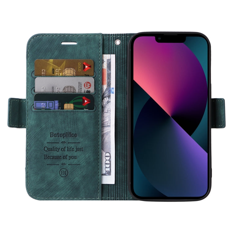 For iPhone 13 mini BETOPNICE Dual-side Buckle Leather Phone Case