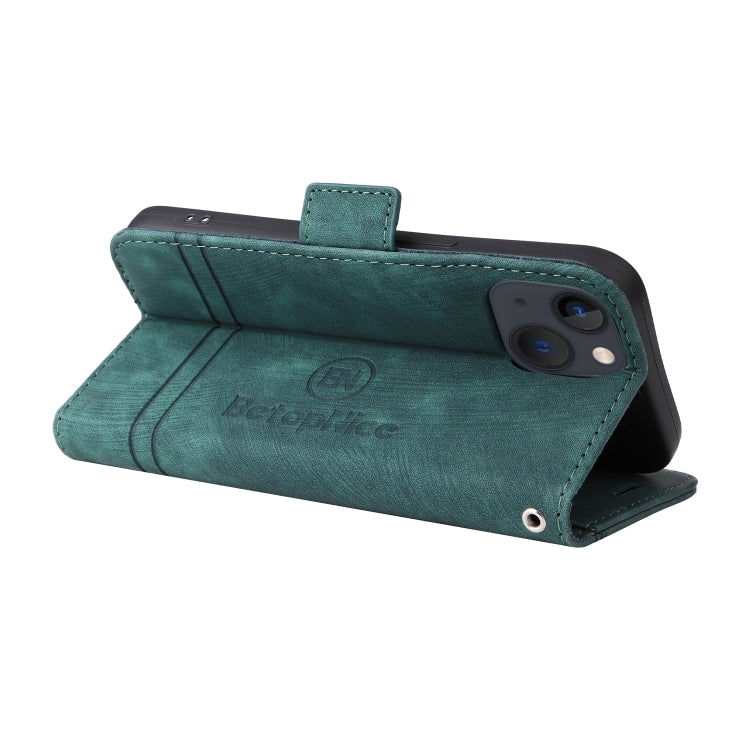 For iPhone 13 mini BETOPNICE Dual-side Buckle Leather Phone Case