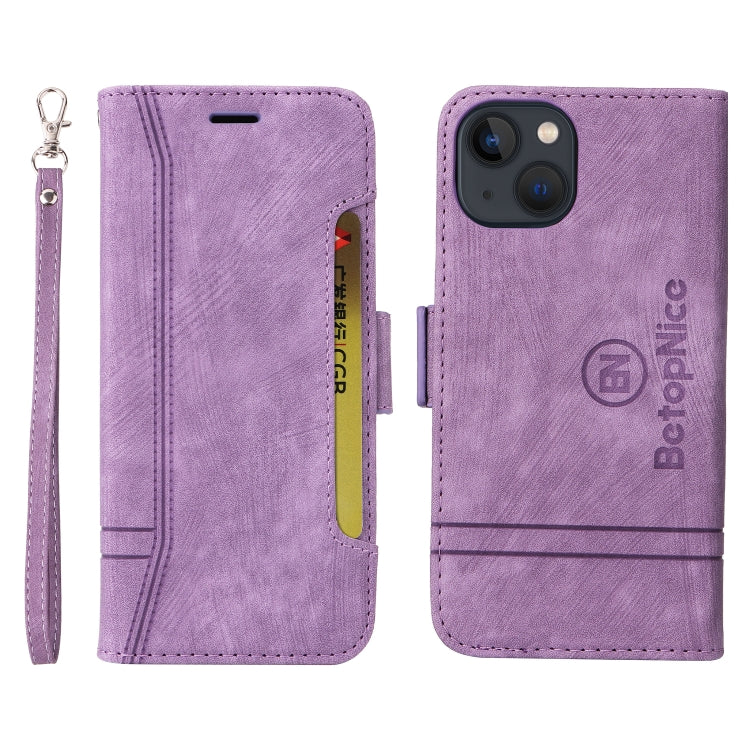 For iPhone 13 mini BETOPNICE Dual-side Buckle Leather Phone Case