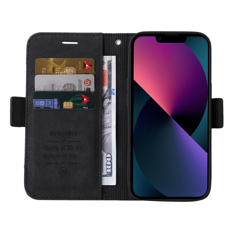 For iPhone 13 BETOPNICE Dual-side Buckle Leather Phone Case