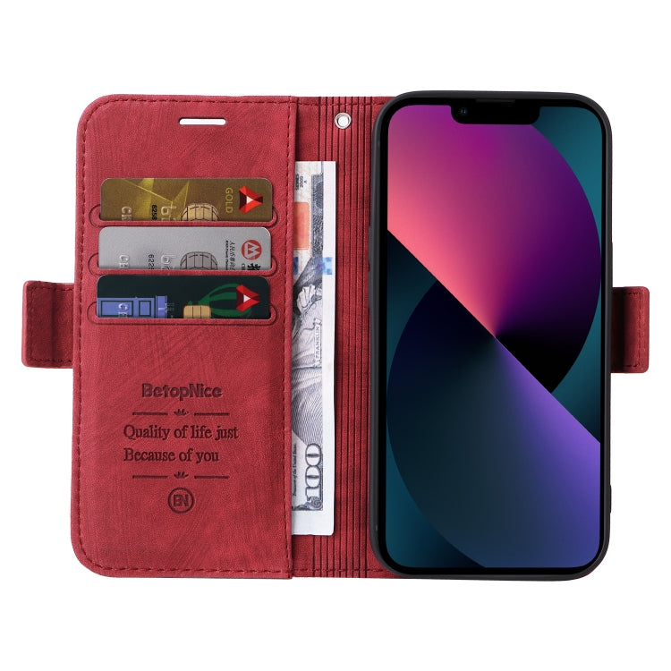 For iPhone 13 BETOPNICE Dual-side Buckle Leather Phone Case
