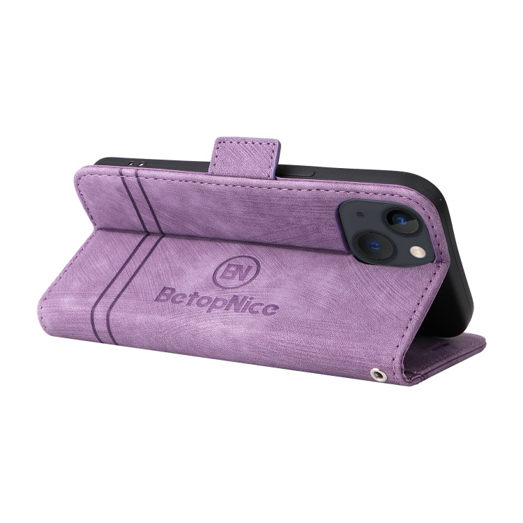 For iPhone 13 BETOPNICE Dual-side Buckle Leather Phone Case
