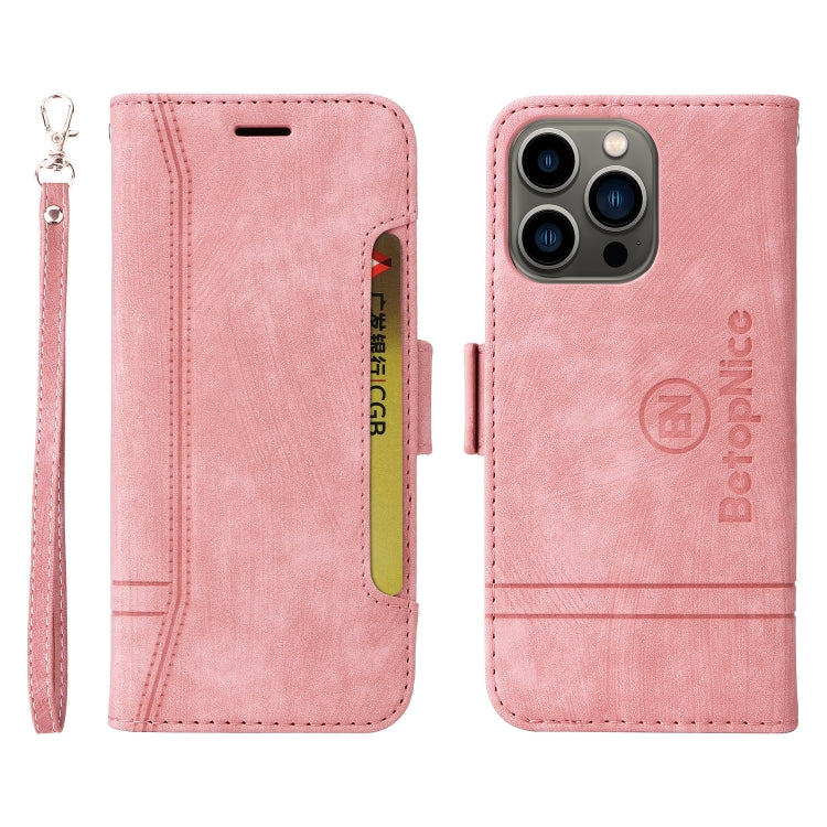 For iPhone 13 Pro BETOPNICE Dual-side Buckle Leather Phone Case