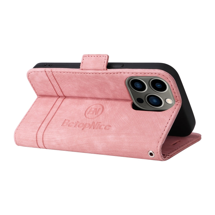 For iPhone 13 Pro BETOPNICE Dual-side Buckle Leather Phone Case