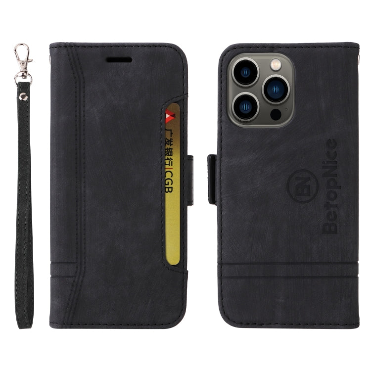 For iPhone 13 Pro BETOPNICE Dual-side Buckle Leather Phone Case