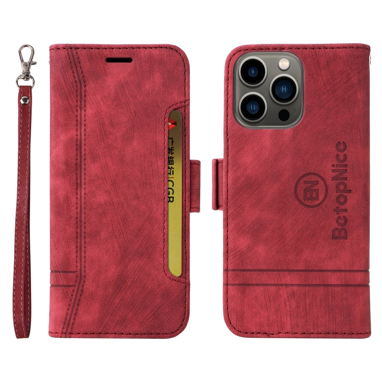 For iPhone 13 Pro BETOPNICE Dual-side Buckle Leather Phone Case