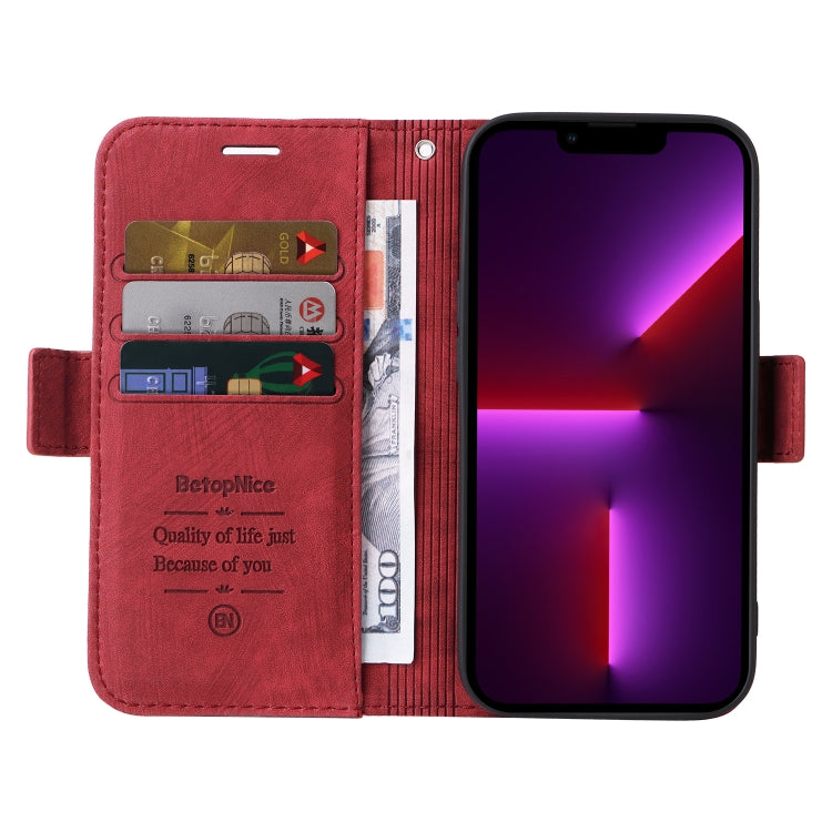 For iPhone 13 Pro BETOPNICE Dual-side Buckle Leather Phone Case