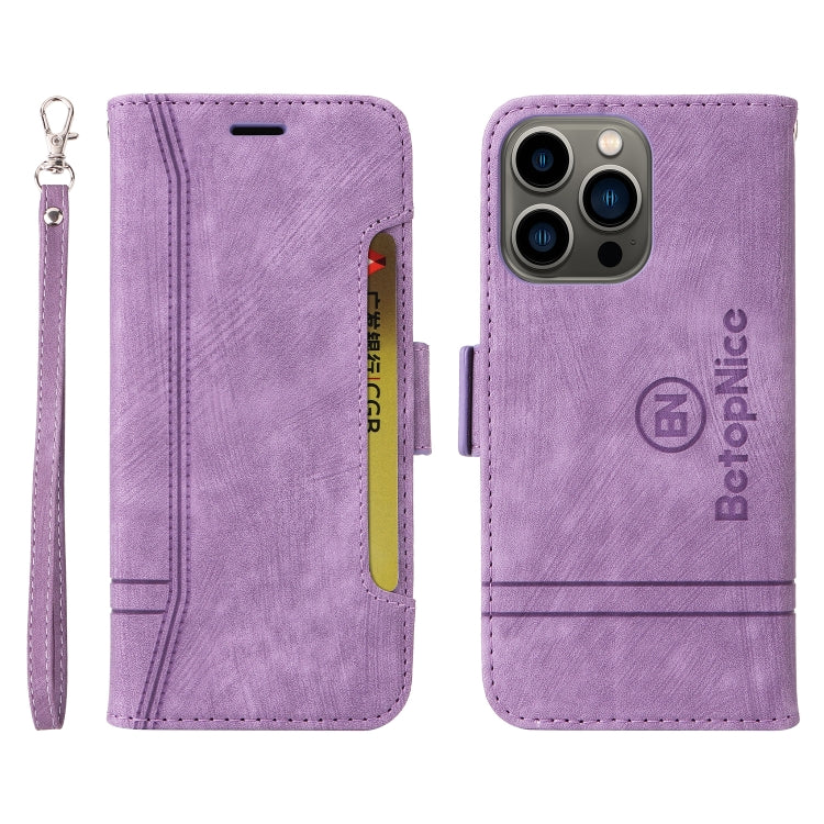 For iPhone 13 Pro BETOPNICE Dual-side Buckle Leather Phone Case