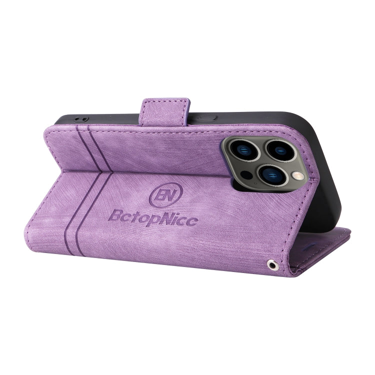 For iPhone 13 Pro BETOPNICE Dual-side Buckle Leather Phone Case