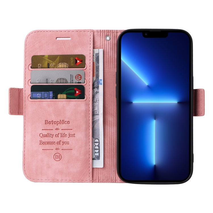 For iPhone 13 Pro Max BETOPNICE Dual-side Buckle Leather Phone Case