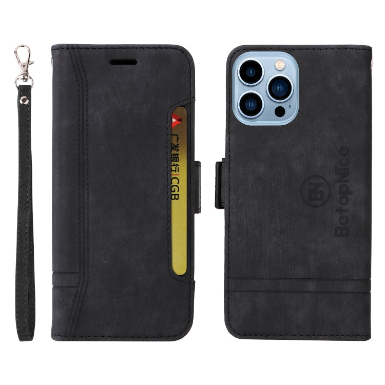 For iPhone 13 Pro Max BETOPNICE Dual-side Buckle Leather Phone Case