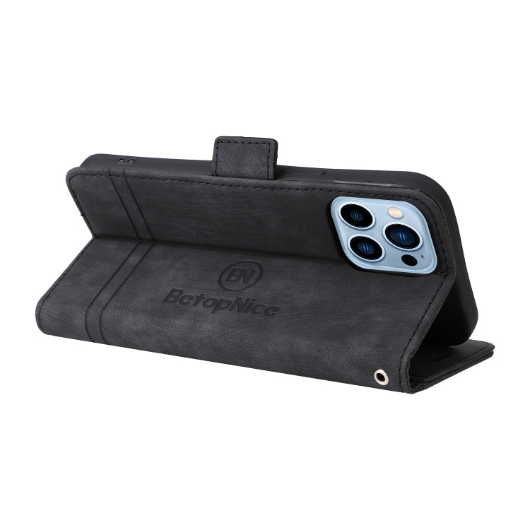 For iPhone 13 Pro Max BETOPNICE Dual-side Buckle Leather Phone Case