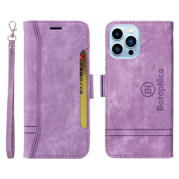 For iPhone 13 Pro Max BETOPNICE Dual-side Buckle Leather Phone Case